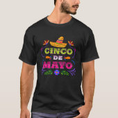 Cinco De Mayo Burritos Mexico Tacos and Avocado Tシャツ (正面)