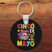 Cinco De Mayo Camisaメキシコのパーティー衣装5 De Ma キーホルダー (正面)