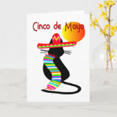 CINCO de mayo CAT カード (黄色い花)