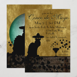 Cinco de Mayo Chat Noir / Gato Negro 招待状