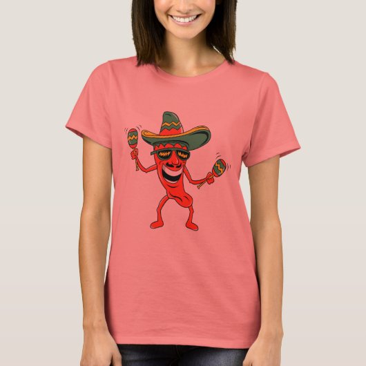 Cinco de Mayo Chili Pepper Tシャツ&ギフト Tシャツ (正面)