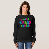 Cinco De Mayo Chips Salsa Repeat Boys Kids Women M スウェットシャツ (正面フル)