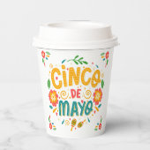 Cinco de Mayo Coffee Cup Festive Mexican Fiesta 紙コップ (裏面)