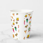 Cinco de Mayo Cups - Mexican Fiesta Pattern 紙コップ (左)