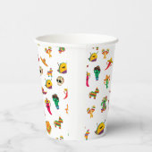 Cinco de Mayo Cups - Mexican Fiesta Pattern 紙コップ (右)