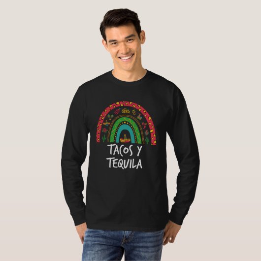 Cinco De Mayo Cute Rainbow Mexican Fiesta Tacos y  Tシャツ (正面フル)