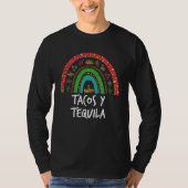Cinco De Mayo Cute Rainbow Mexican Fiesta Tacos y  Tシャツ (正面)