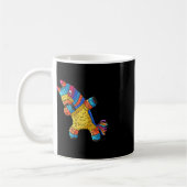 Cinco de Mayo Dabbing Donkey PinataおもしろいメキシコDa コーヒーマグカップ (左)