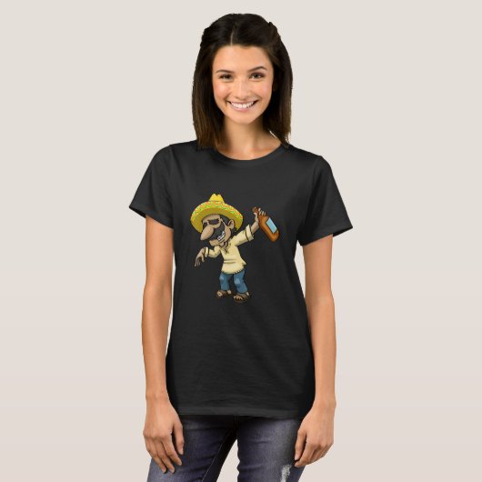 Cinco De Mayo Dabbing Drunk Tio Women Mexican Cele Tシャツ (正面フル)