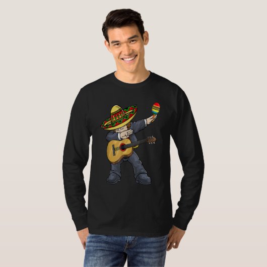 Cinco De Mayo Dabbing Mariachi Mexican Tシャツ (正面フル)