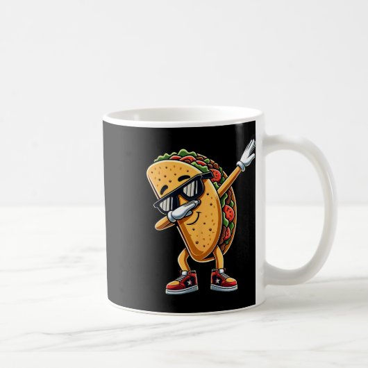 Cinco De Mayo Dabbing Taco Mexican おもしろい Food Boys コーヒーマグカップ (右)