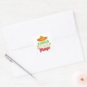 Cinco de Mayo Day、Happy Cinco de mayo スクエアシール (封筒)