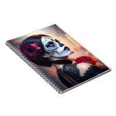 Cinco de Mayo Day of the Dead美しいwithバラART ノートブック (右側)