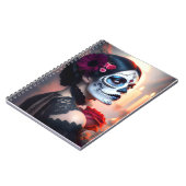 Cinco de Mayo Day of the Dead美しいwithバラART ノートブック (左側)