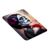 Cinco de Mayo Day of the Dead美しいwithバラART マグネット (右側)