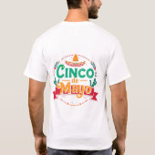 Cinco de Mayo Festive Fiesta Sombrero Tシャツ (裏面)