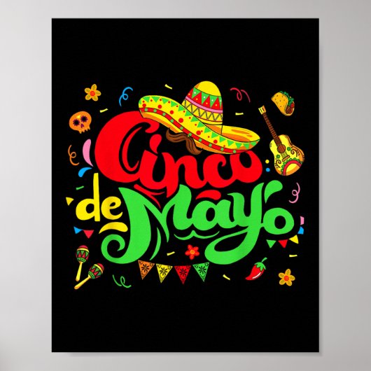Cinco De Mayo Fiestaメキシコパーティー5 De Mayo Men W ポスター (正面)