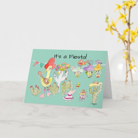 Cinco de Mayo Fiesta! カード (黄色い花)