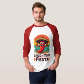 Cinco de Mayo Fiesta – スパイシー&おもしろいメキシコパーティー Tシャツ (正面フル)