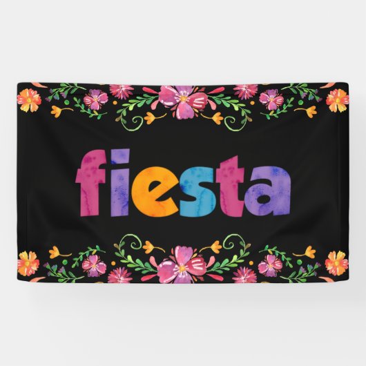 Cinco de Mayo Fiesta Banner - Vibrant Floral 横断幕 (横)