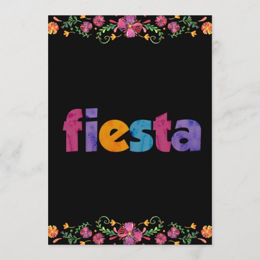 Cinco de Mayo Fiesta Invitation 招待状 (裏面)