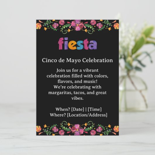 Cinco de Mayo Fiesta Invitation 招待状 (スタンド正面)