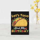 Cinco De Mayo Fiesta_ Lets Taco Our My誕生日! カード (黄色い花)