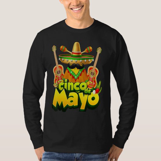 Cinco De Mayo Fiesta Mexican Mexico 5 de Mayo Tシャツ (正面)