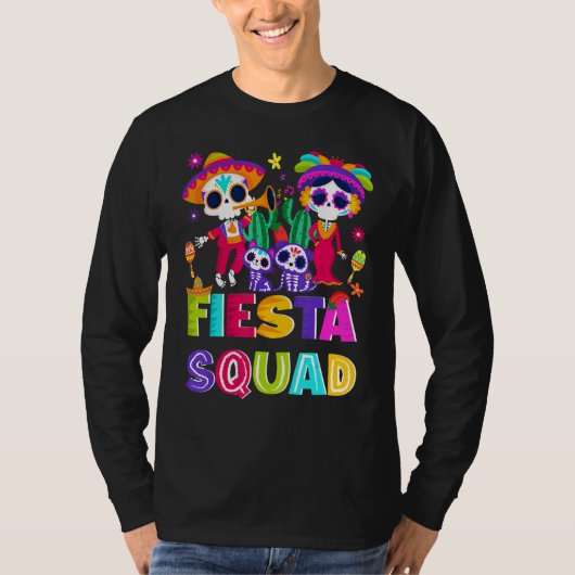 cinco de mayo fiesta squad let´s celebrate Mexican Tシャツ (正面)