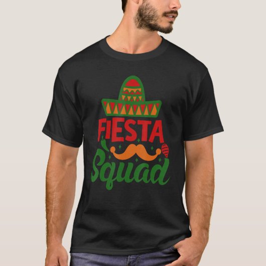 Cinco De Mayo Fiesta Squad Mexican Party Cinco De  Tシャツ (正面)
