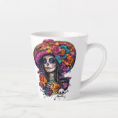 Cinco de Mayo Fiesta Squad Sugar Skull Latte Mug カフェラテマグ (右)