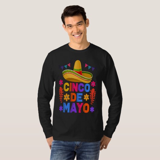Cinco De Mayo Fiesta Surprise Camisa 5 De Mayo Viv Tシャツ (正面フル)