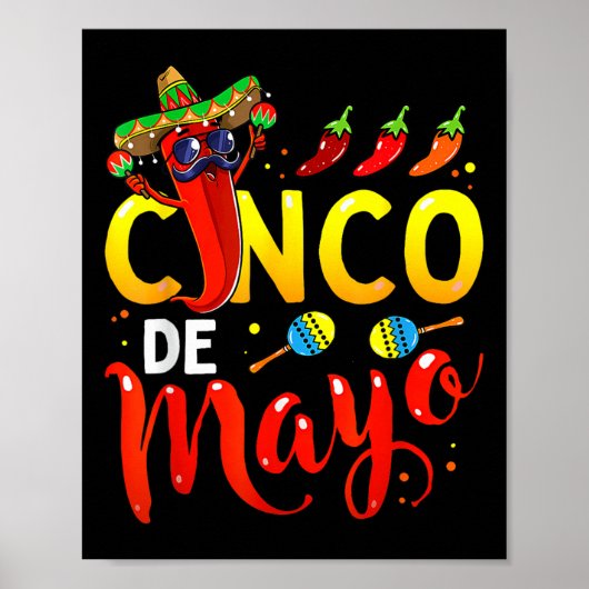 Cinco De Mayo For Mens Womens Kids Mexican Fiesta ポスター (正面)