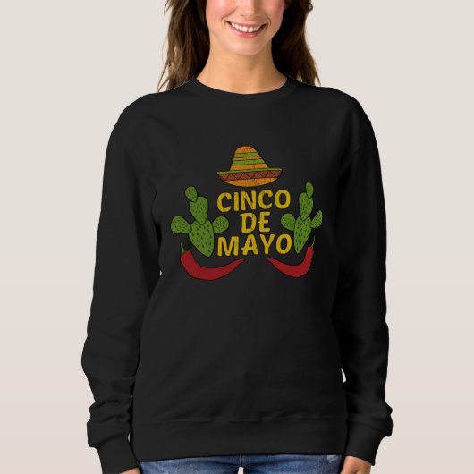 Cinco De Mayo fun party Fiesta スウェットシャツ (正面)