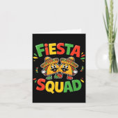 Cinco de mayo funny fiesta squad party for men カード (正面)
