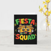 Cinco de mayo funny fiesta squad party for men カード (黄色い花)
