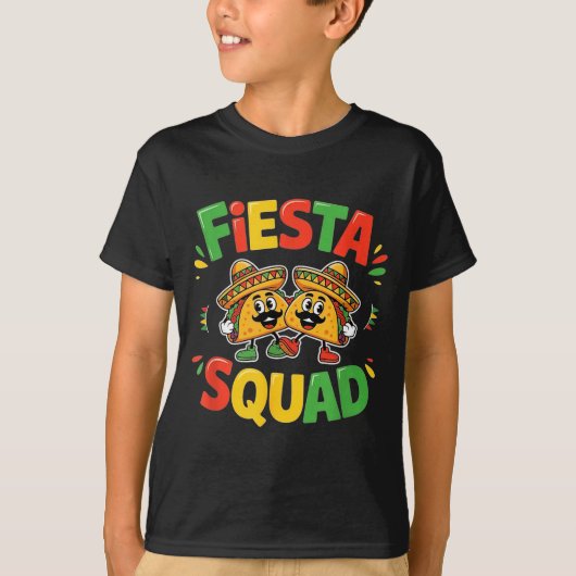 Cinco de mayo funny fiesta squad party for men tシャツ (正面)
