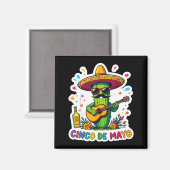 Cinco de mayo funny mexican cactus sunglassesCinco マグネット (正面/裏面)