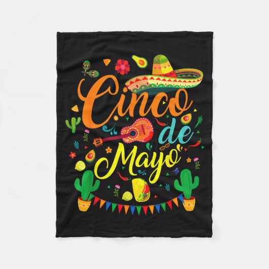 Cinco de mayo funny mexican fiesta party 5 de mayo フリースブランケット (正面)