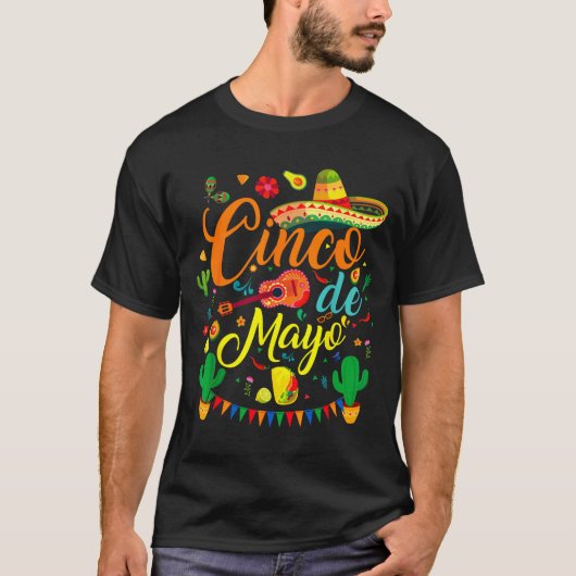 Cinco de mayo funny mexican fiesta party 5 de mayo tシャツ (正面)