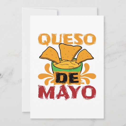 Cinco de Mayo Funny Queso Pun シーズンカード (正面)