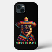 Cinco De Mayo German Shepherd With Poncho Somberro Case-Mate iPhoneケース (裏面)