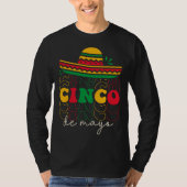 Cinco De Mayo Groovy Mexican Fiesta 5 De Mayo Somb Tシャツ (正面)