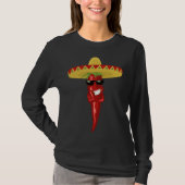 Cinco de mayo hot chilli pepper Cinco de mayo Fies Tシャツ (正面)