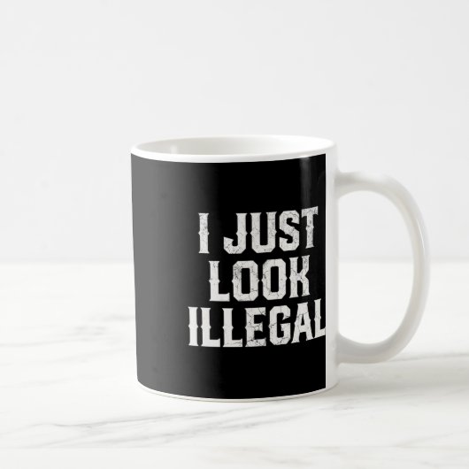Cinco De Mayo I Just Look Illegal Mexican おもしろい Hu コーヒーマグカップ (右)