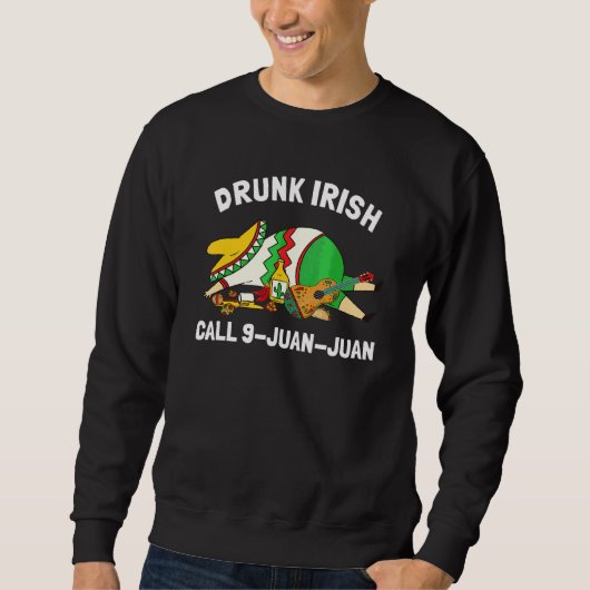 Cinco De Mayo Irish飲飲みチームメキシコF スウェットシャツ (正面)