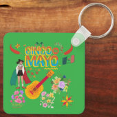 Cinco De Mayo kelly green キーホルダー (裏面)