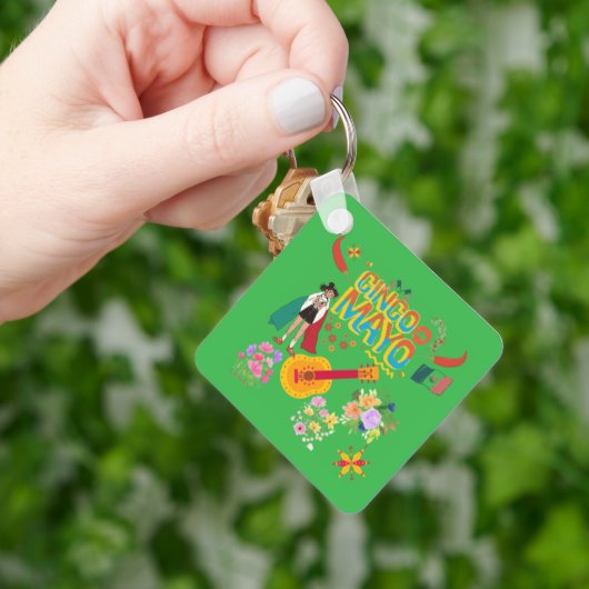 Cinco De Mayo kelly green キーホルダー (手)