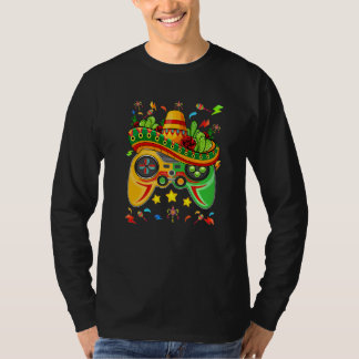 Cinco De Mayo  Kids Lets Fiesta Gamer Game Control Tシャツ