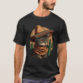 Cinco de Mayo Kitten With Sombrero Mexican Fiesta  Tシャツ (正面)